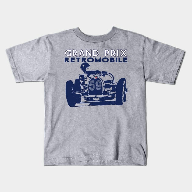 GRAND PRIX RETRO Kids T-Shirt by retroracing